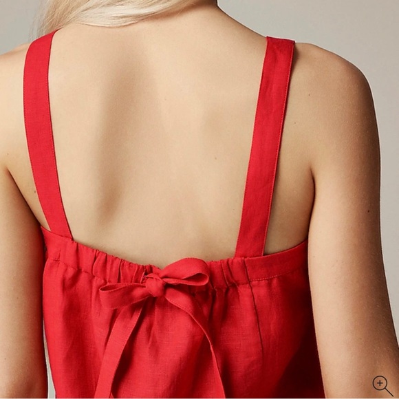 Jcrew Bow Back Linen Top New Without Tags Size XL - Picture 12 of 12